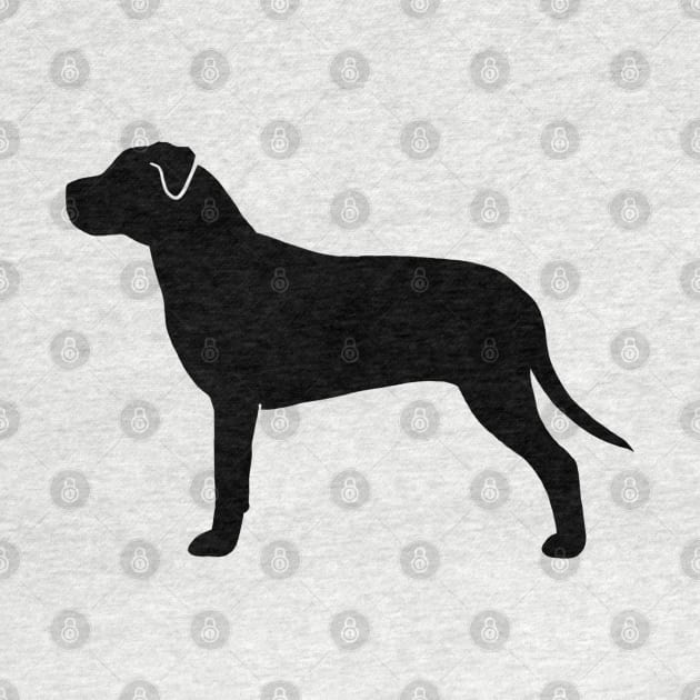 American Pit Bull Terrier Silhouette by Coffee Squirrel